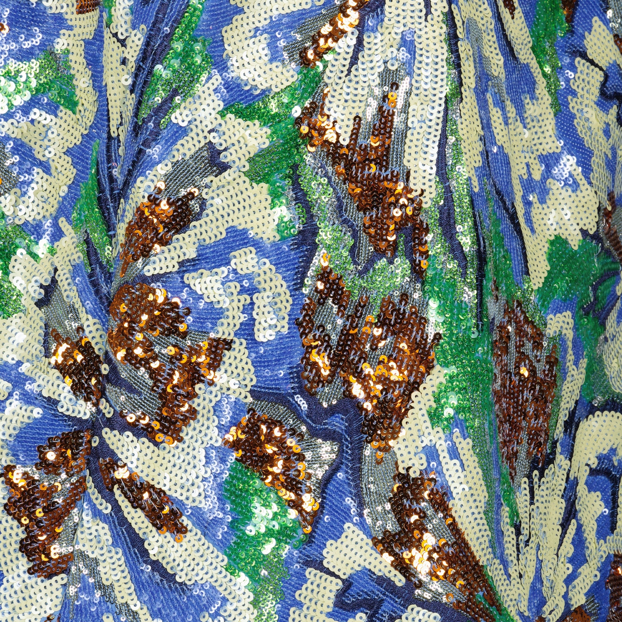 Jupes Jupe midi à sequins multicolores Rabanne Bleu Femme