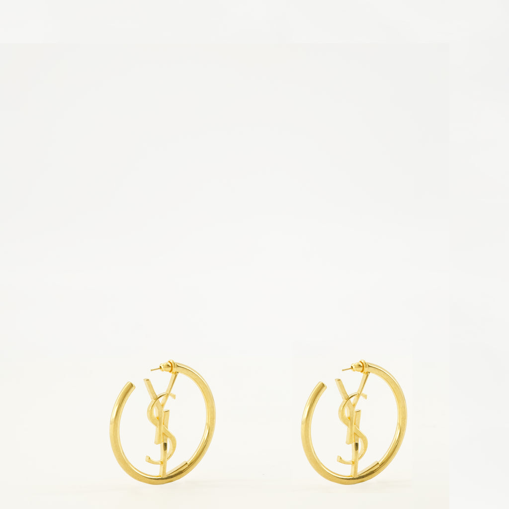 Bijoux Pendientes de Aro Dorados Cassandre Saint Laurent Doré Femme