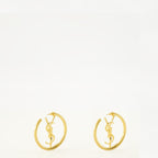 Bijoux Cassandre Gold Hoop Earrings Saint Laurent Doré Femme