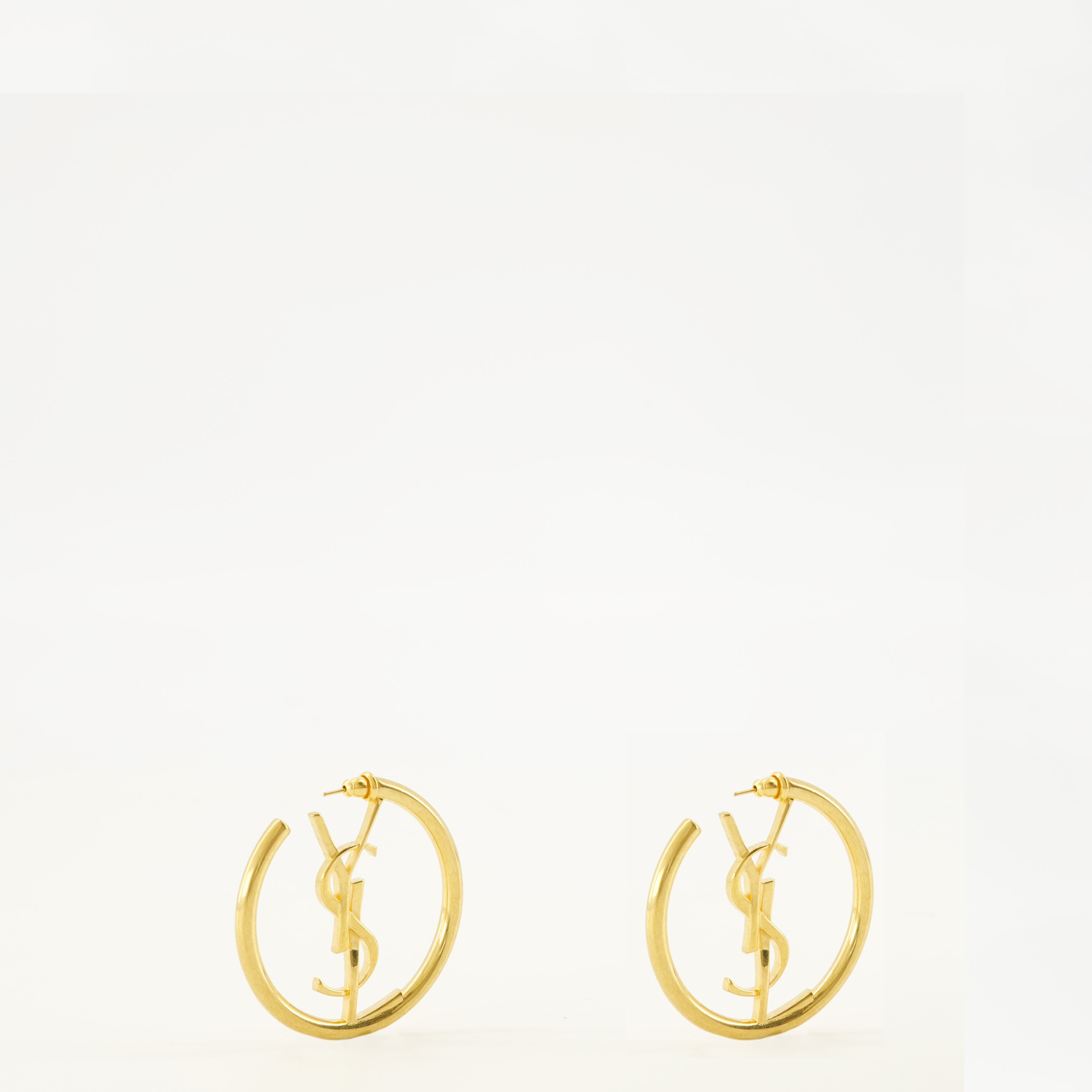 Bijoux Pendientes de Aro Dorados Cassandre Saint Laurent Doré Femme