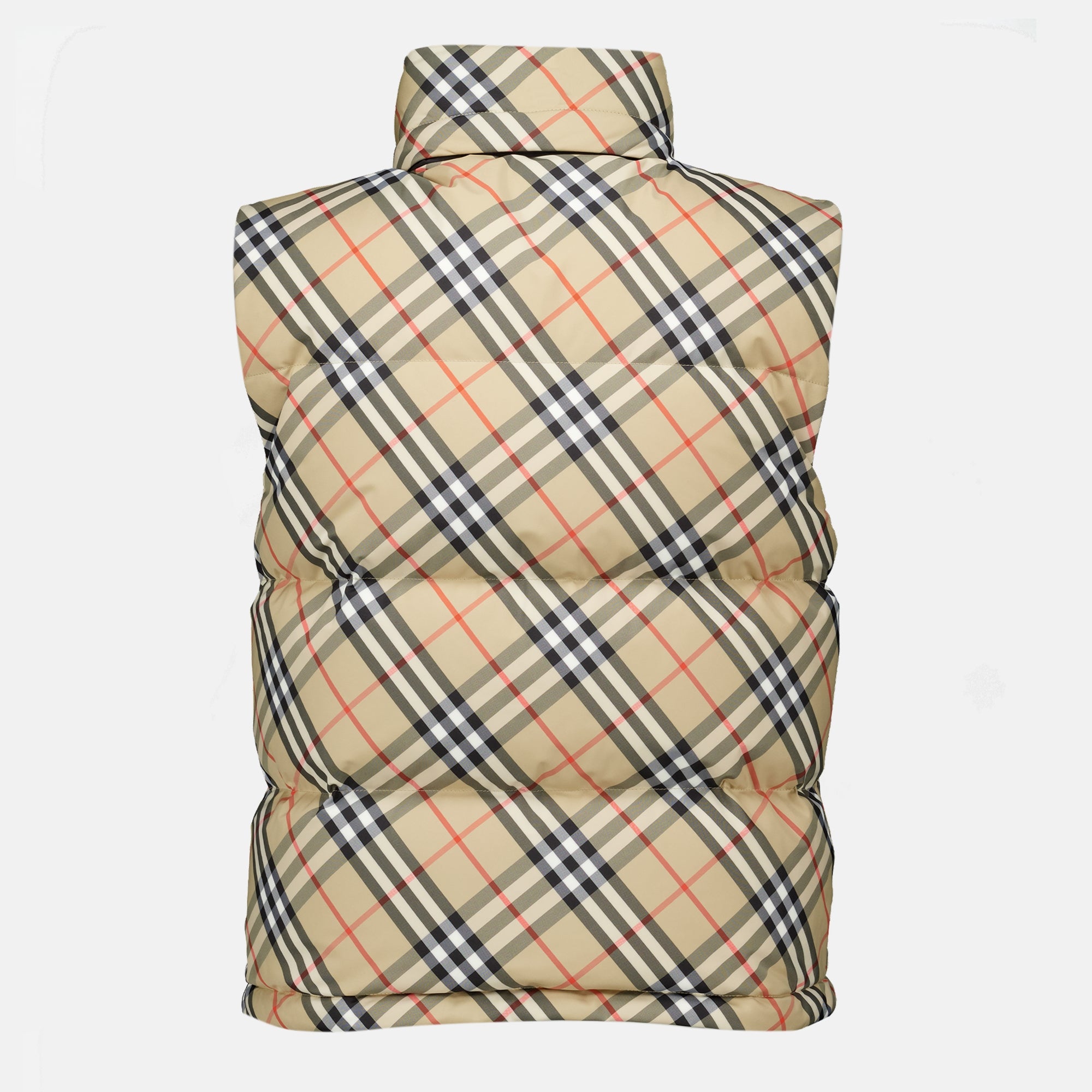 Vestes 체크 민소매 다운 재킷 Burberry Beige Femme