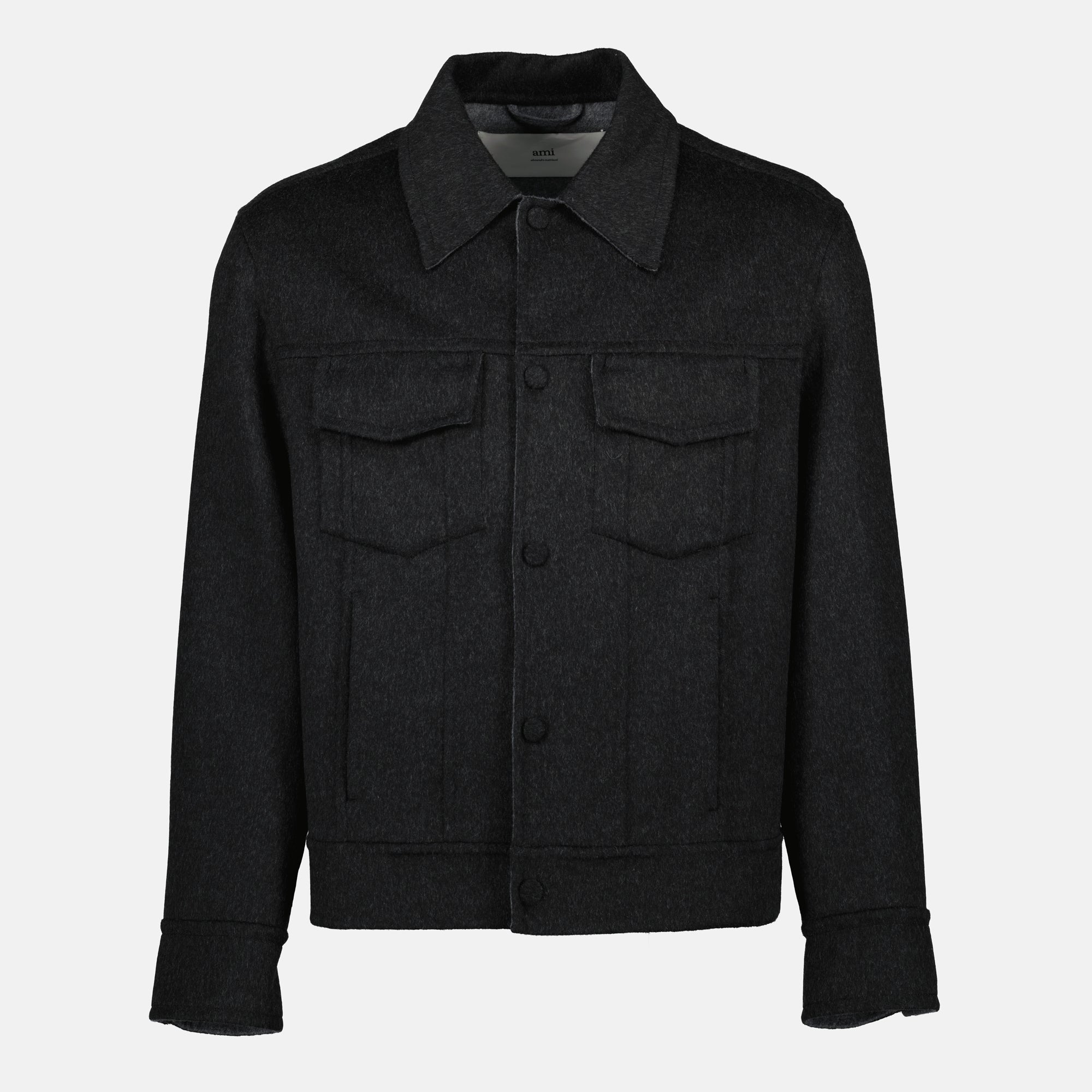 Image de l'article Veste Trucker de la marque Ami PARIS pour Unisex - Saison Automne-Hiver 2025 - Vue de Face