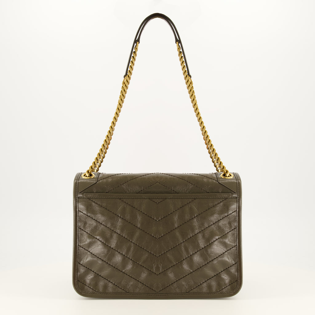 Sacs à main et épaule Sac Niki medium kaki Saint Laurent Kaki Femme
