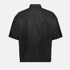 Chemises Chemise zippée noire Prada Noir Homme