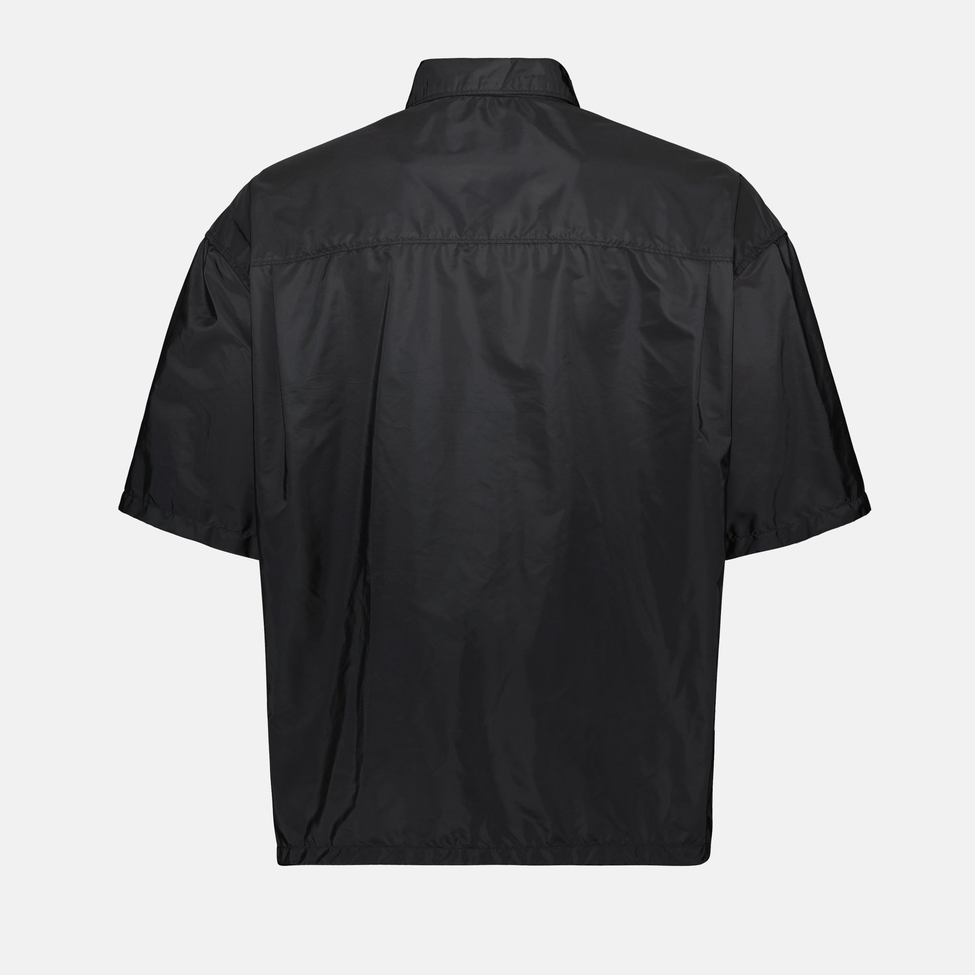 Chemises Chemise zippée noire Prada Noir Homme