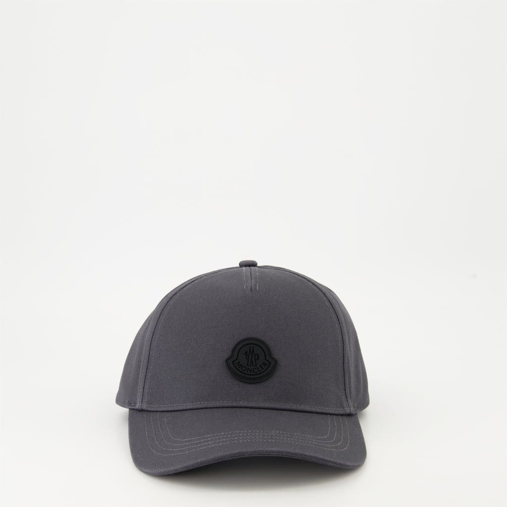 Hats, caps and beanies Logo Cap Moncler Gray Homme