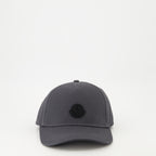 Hats, caps and beanies Logo Cap Moncler Gray Homme