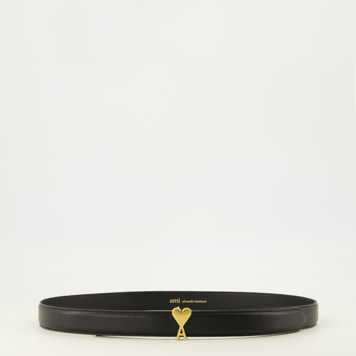 Ceintures Black Heart AMI Belt Ami PARIS Noir Unisexe
