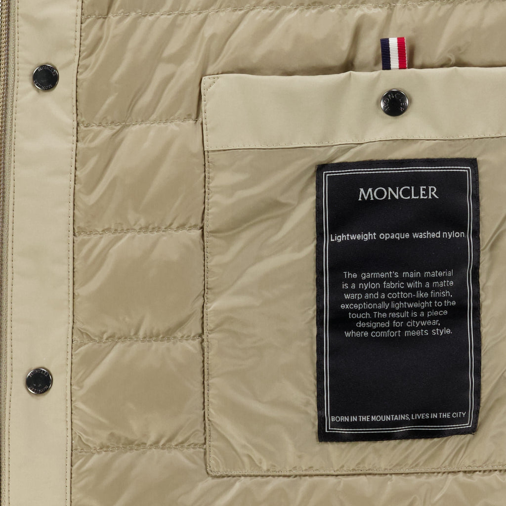 Vestes Camisa Puffer Beige Revoline Moncler Beige Homme