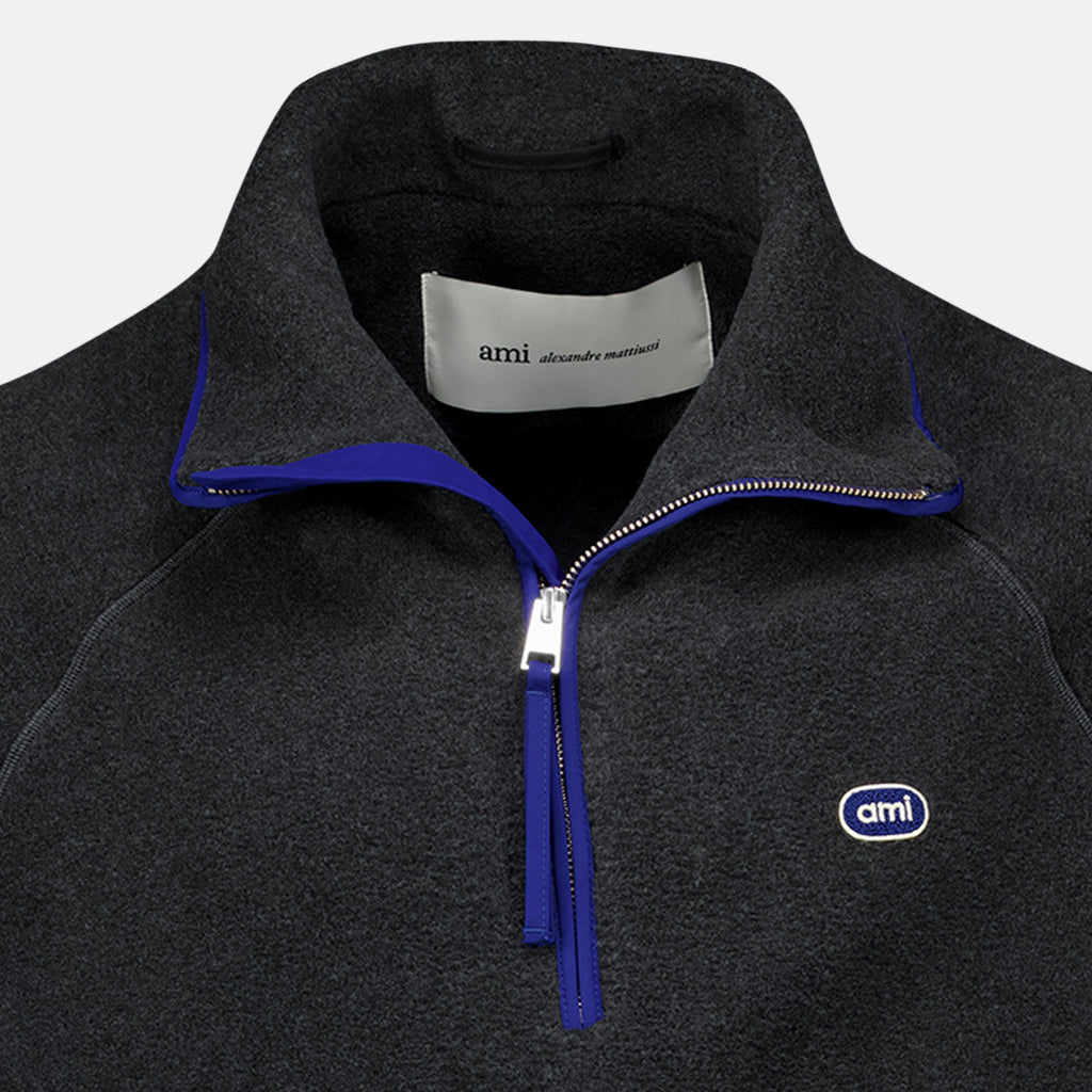 Sweatshirts Polaire zippée grise Ami PARIS Gris Homme