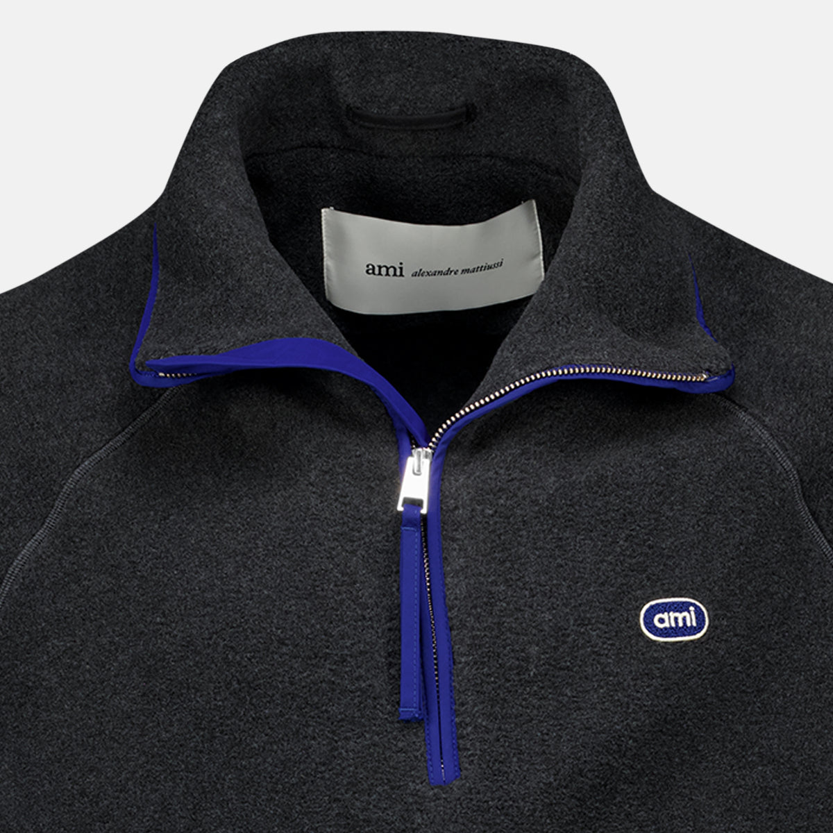 Sweatshirts Polaire zippée grise Ami PARIS Gris Homme