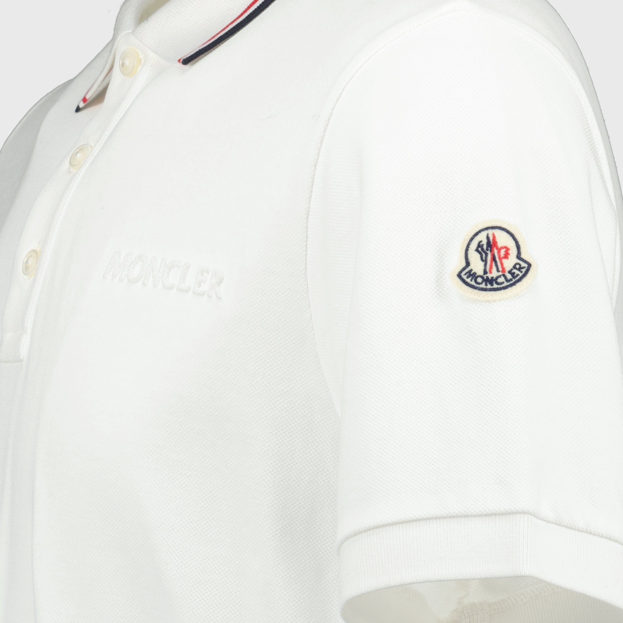 Polo shirts Polo à logo Moncler White Homme