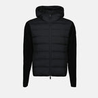 Jackets Two-material jacket Moncler Black Homme