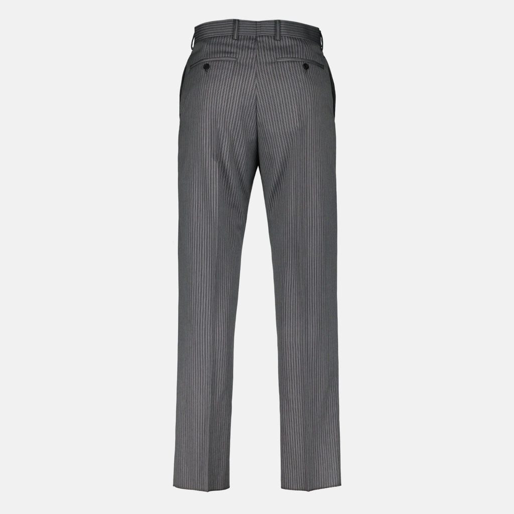 Pantalons Pantalon tailoring à rayures gris Dior Gris Homme