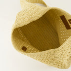 핸드백 및 숄더백 Sac hobo en raphia Saint Laurent 베이지 Femme