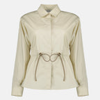 Image of the article Beige Poplin Shirt by Max Mara for Women - Spring-Summer 2026 - Front View
