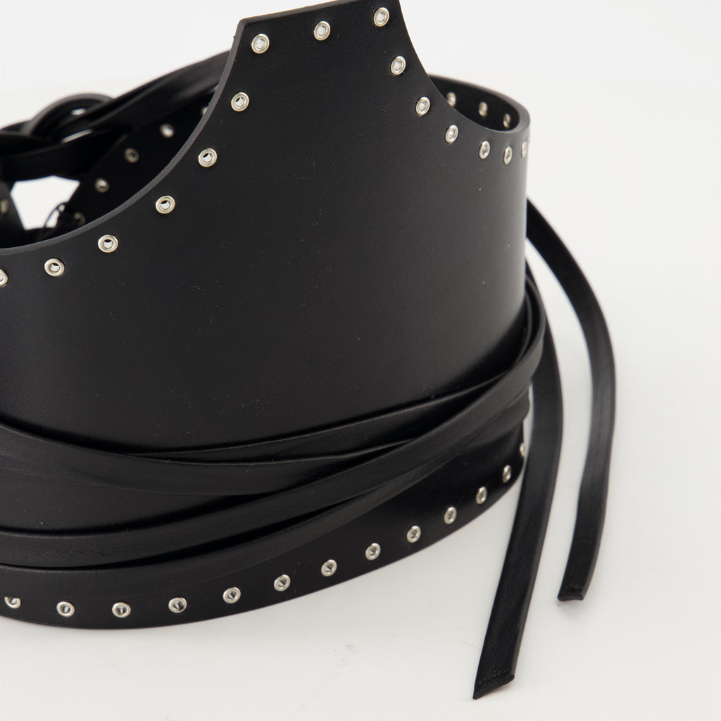 Ceintures Ceinture en cuir Lanny Iro Noir Femme
