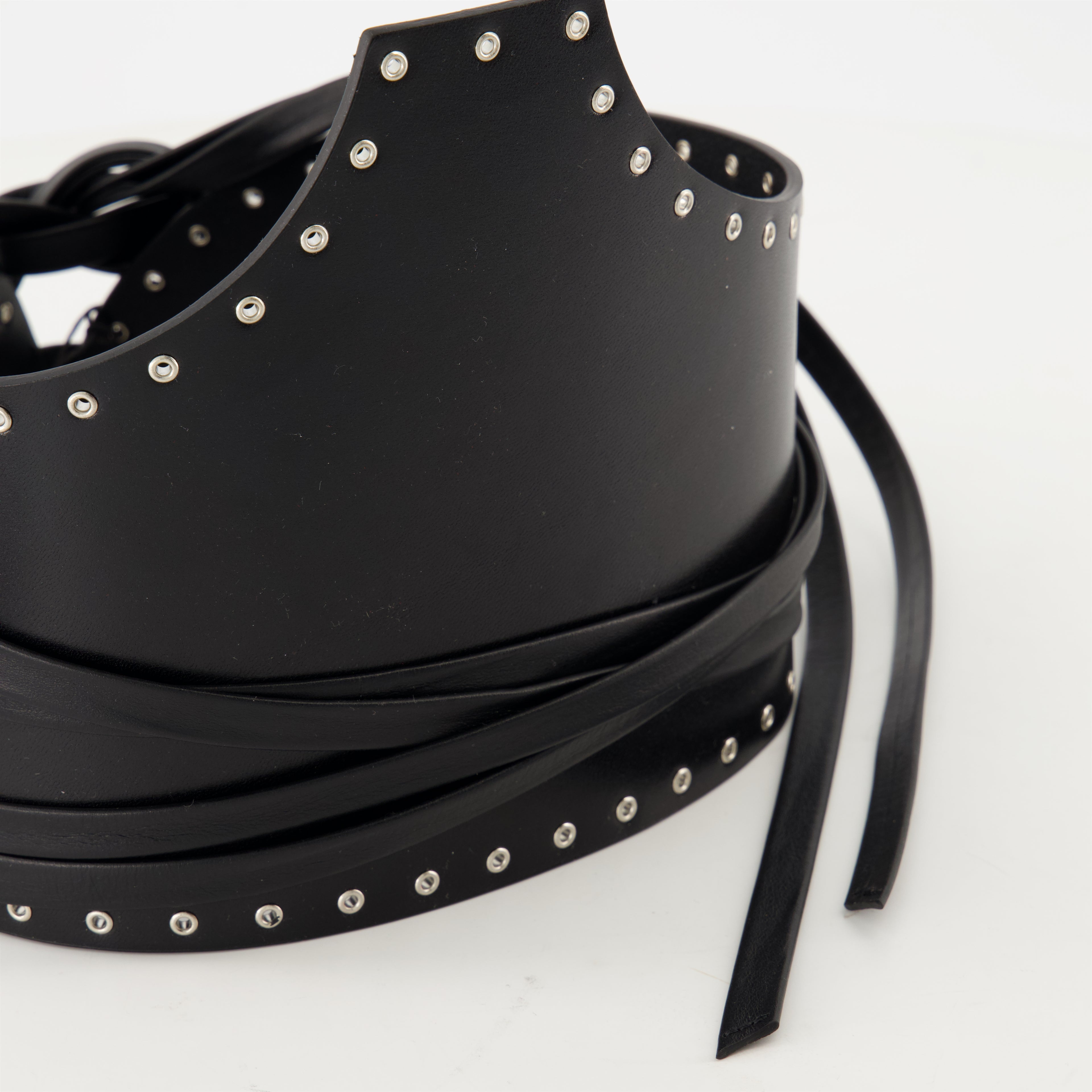 Ceintures Ceinture en cuir Lanny Iro Noir Femme