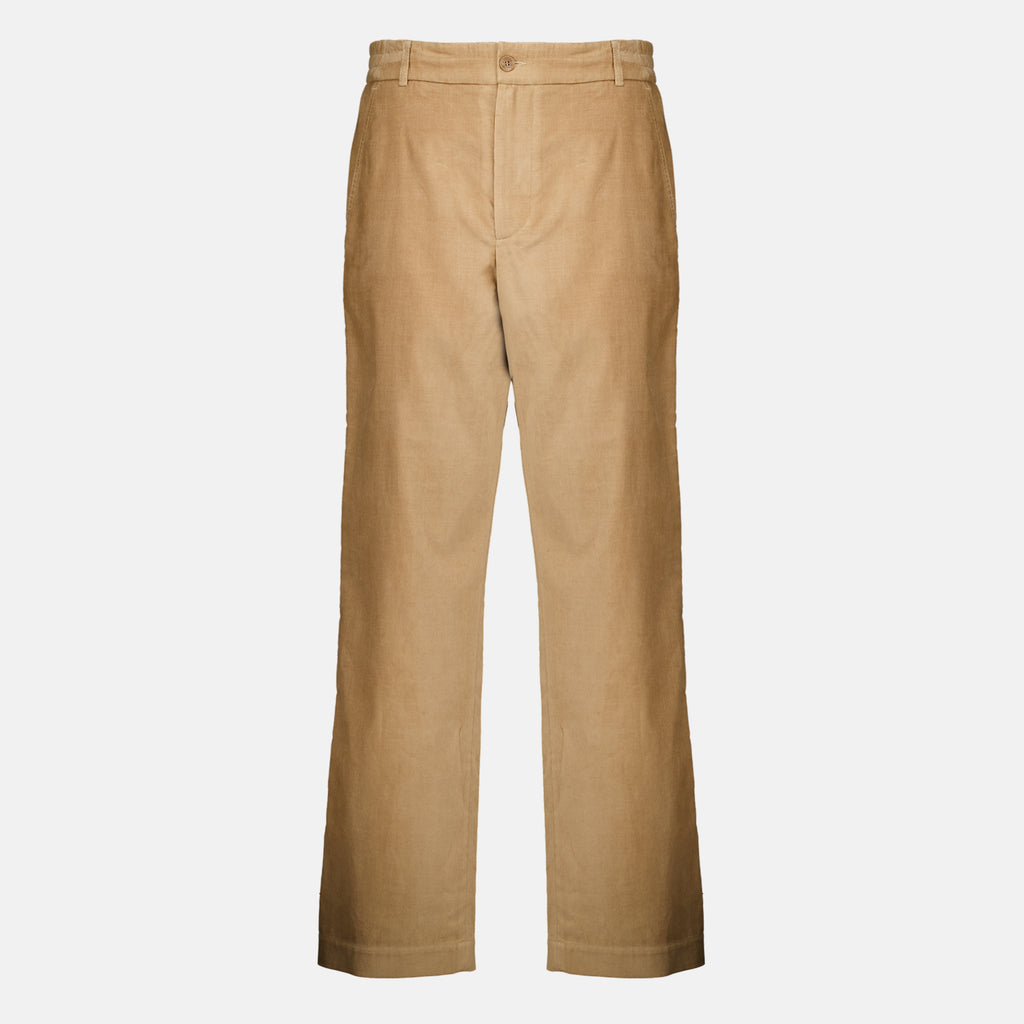 Pantalons Pantalon en velours côtelé beige Moncler Beige Homme