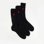 Unterwäsche und homewear AMI Herz Socken Ami PARIS Schwarz Unisex