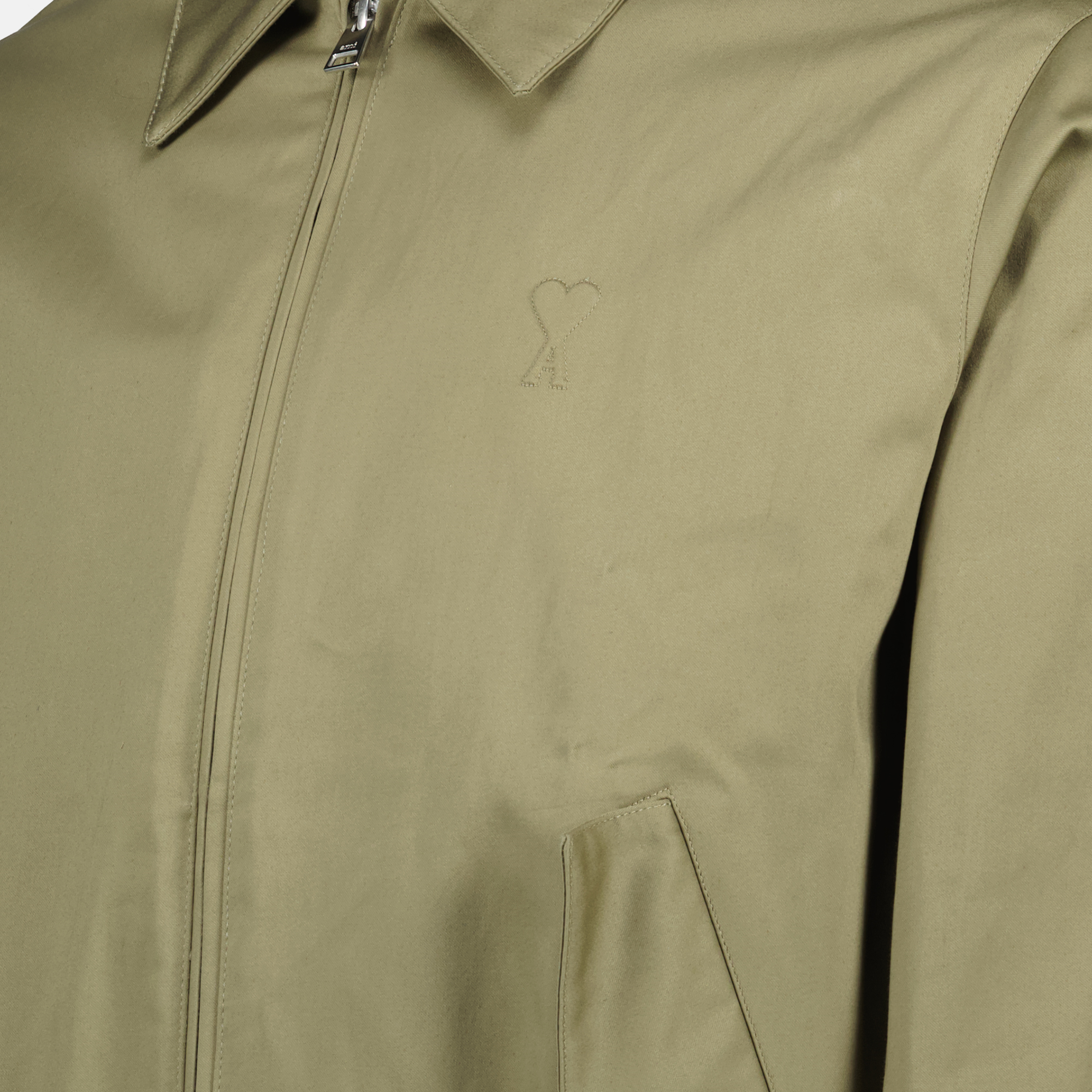 Vestes Veste zippée Ami de coeur Ami PARIS Kaki Homme