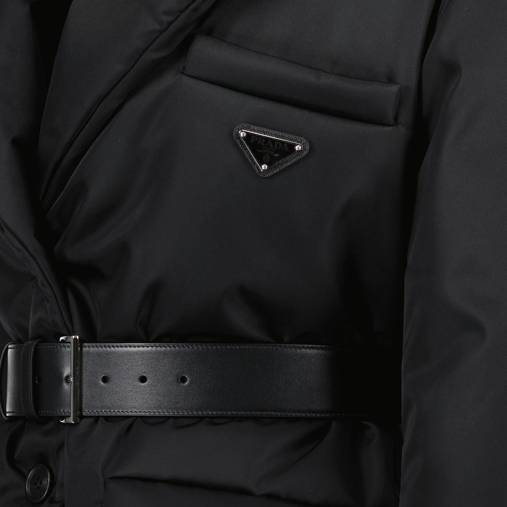 Coats Doudoune en Re-Nylon Prada Black Femme