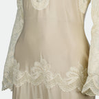 Dresses Robe longue en dentelle Rabanne White Femme