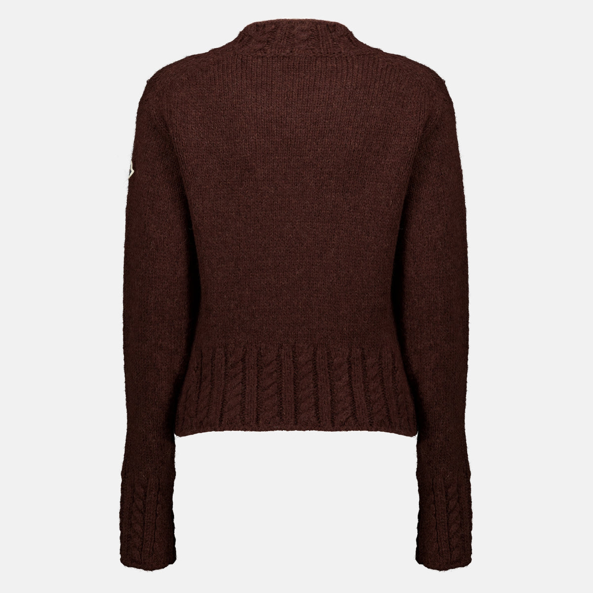 Maille Pull marron en alpaga Moncler Marron Femme