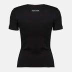 Imagen de la camiseta negra Moon para mujer de la marca Marine Serre - Otoño-Invierno 2025 - Vista Trasera