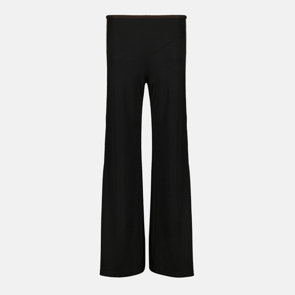 Imagen del Pantalón de Chándal a Rayas Negros de Christopher Esber para Mujer - Temporada Primavera-Verano 2026 - Vista Frontal