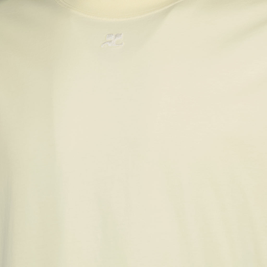 Image of the oversized T-Shirt by Courrèges for Men - Autumn-Winter 2025 - Detailed View_3