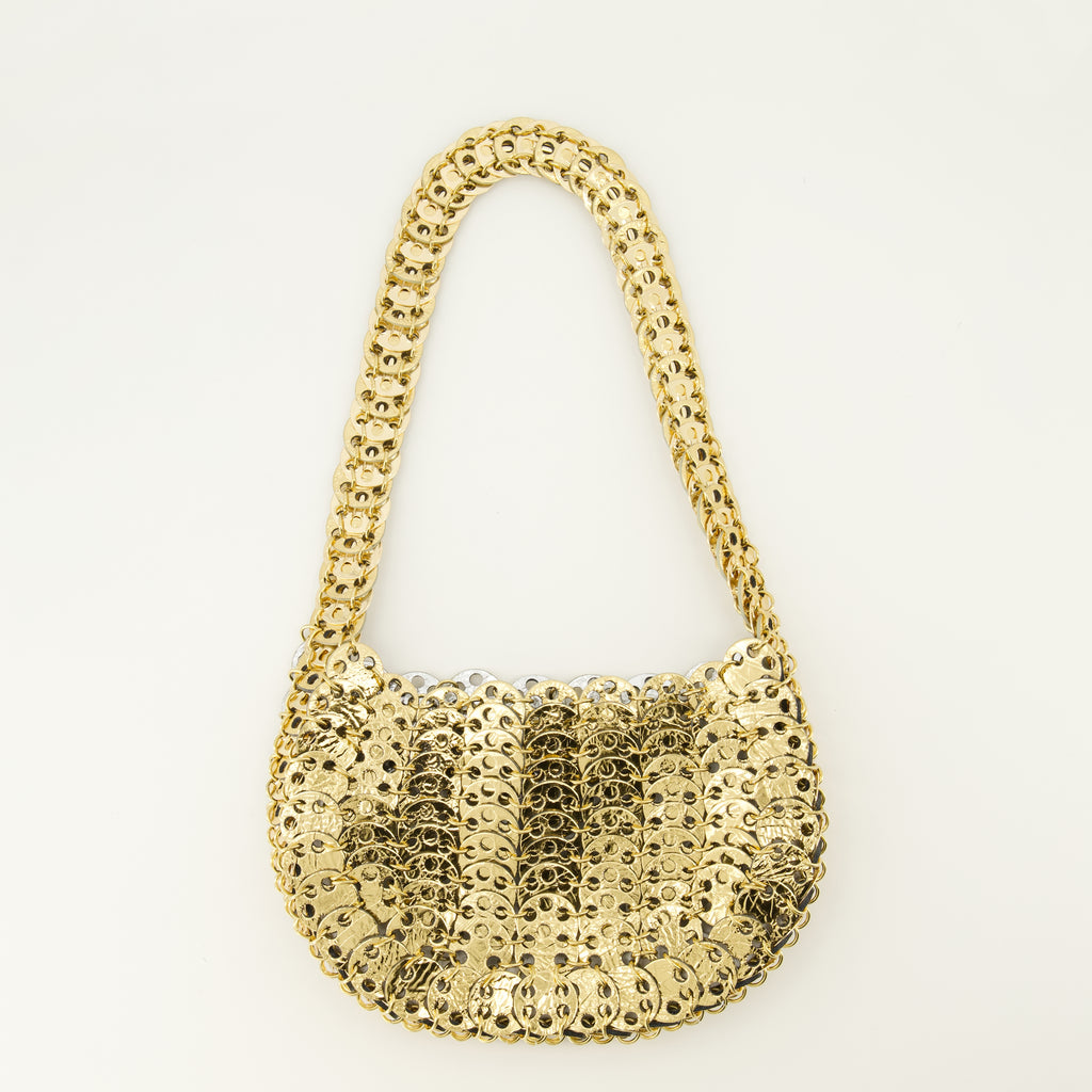 Sacs à main et épaule Moon flip bag em pele dourada e prateada Rabanne Doré Femme