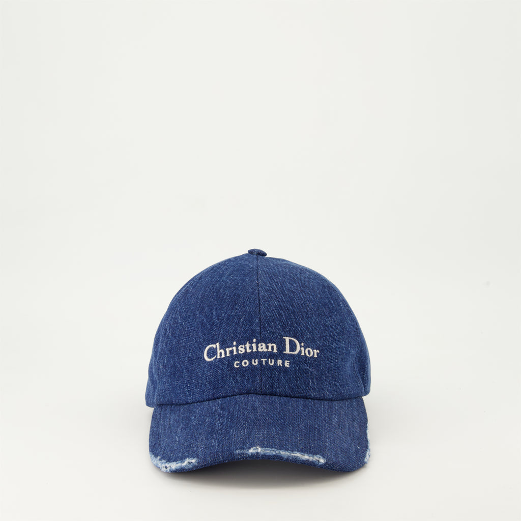 Hats, caps and beanies Cou<tc>tu</tc>re denim cap Dior Blue Homme