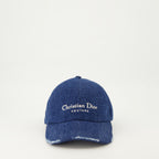 Hats, caps and beanies Cou<tc>tu</tc>re denim cap Dior Blue Homme