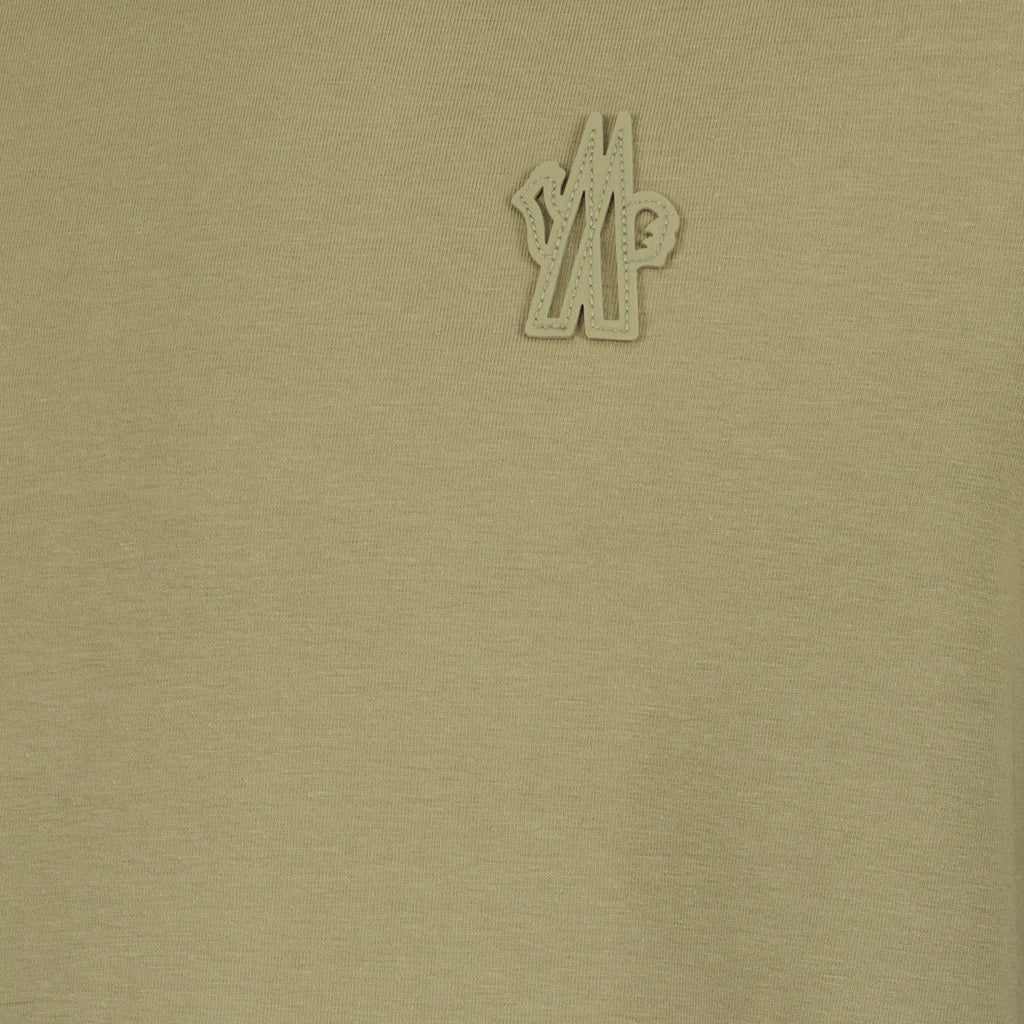 T-shirts Set di tre t-shirt in cotone nero, beige e khaki Moncler Grenoble Multicolore Homme