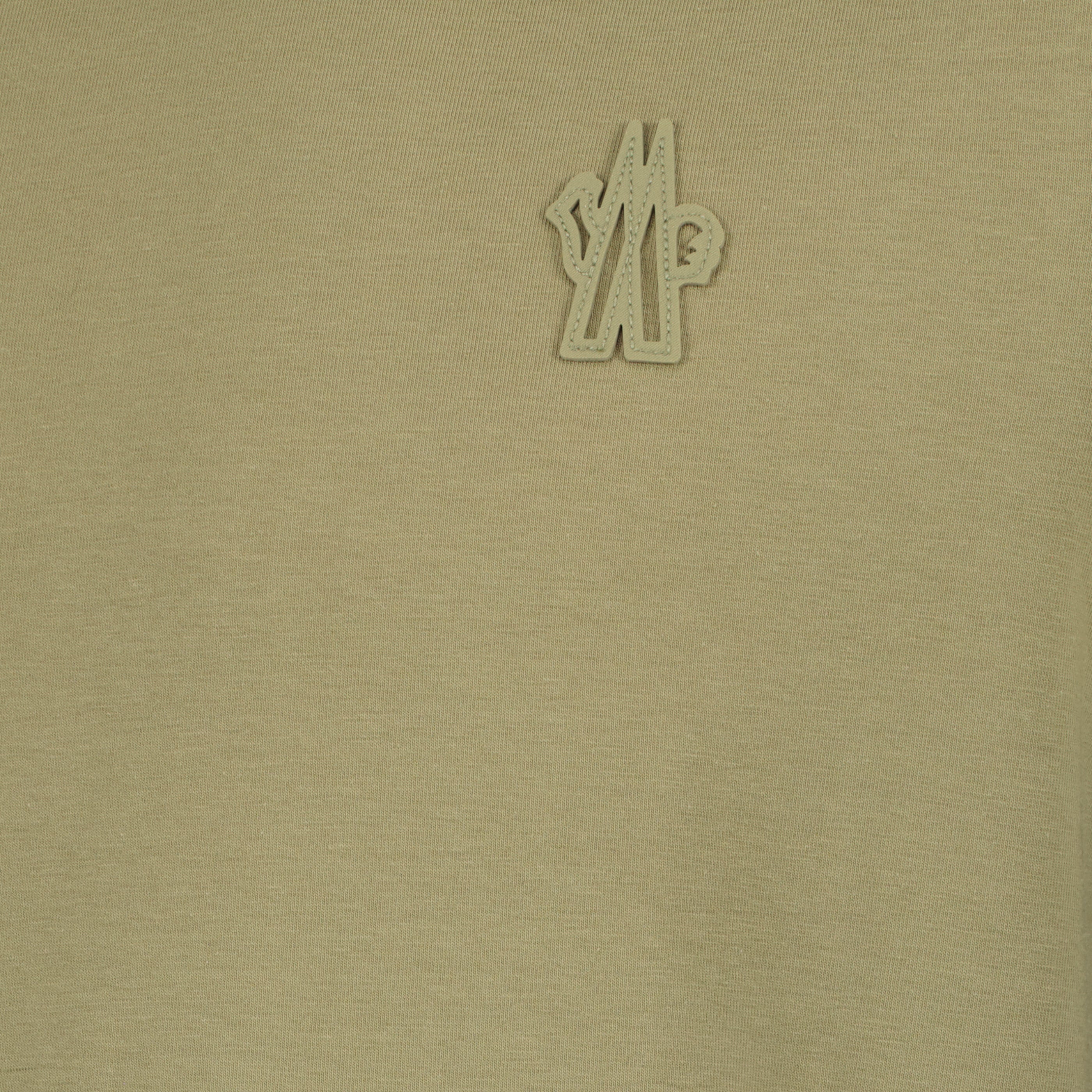 T-shirts Lot de trois t-shirts en coton noir, beige et kaki Moncler Grenoble Multicolore Homme