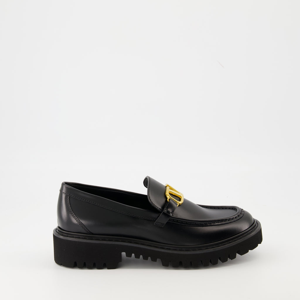 Mocassins VLogo Loafers Valentino Garavani Noir Femme