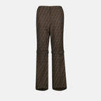 Pantalons Pantalon FF Fendi Marron Femme