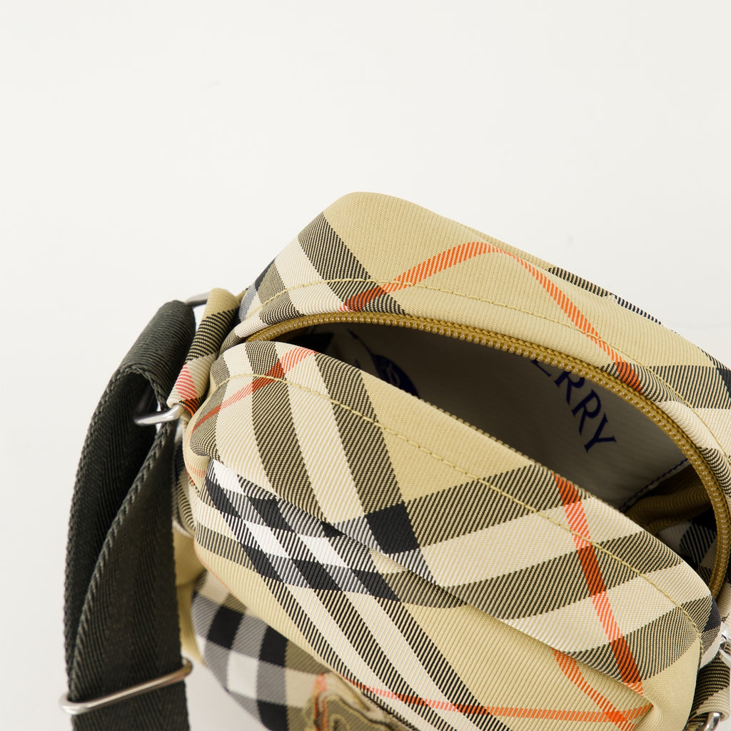 Sacs bandoulière Pochette à carreaux Burberry Beige Homme