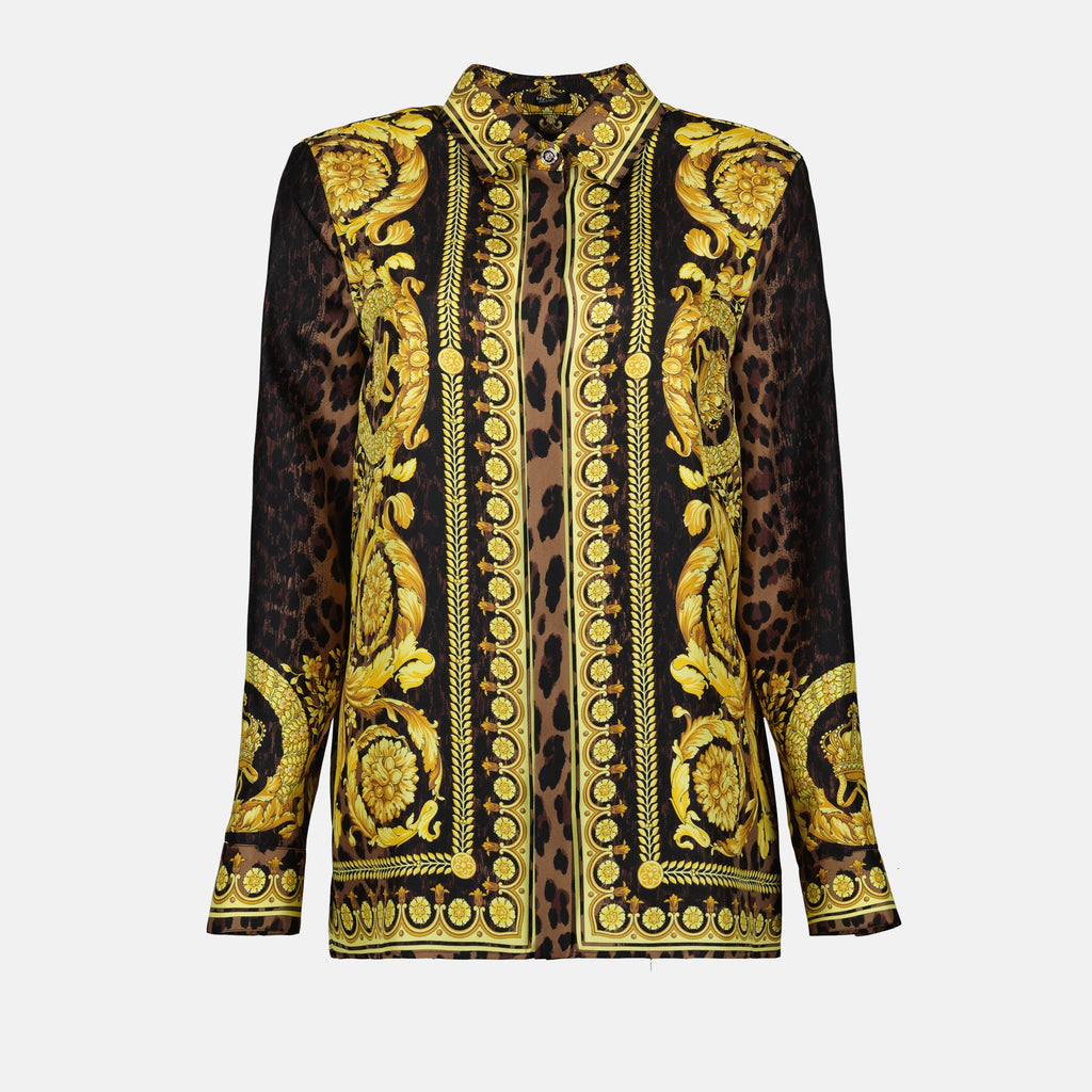 Chemises Chemise Wild Barocco Versace Jaune Femme