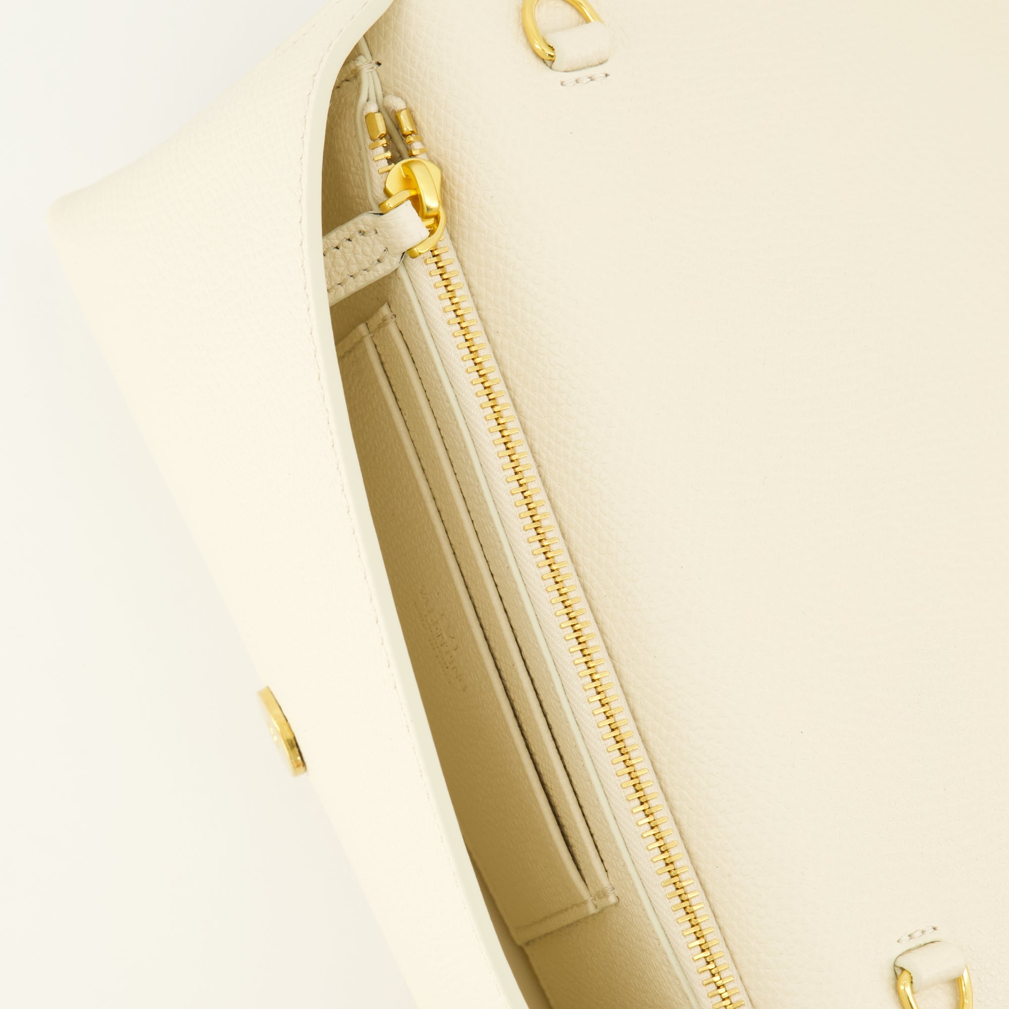 Petite maroquinerie VLogoチェーン財布 ホワイトレザー Valentino Garavani Blanc Femme