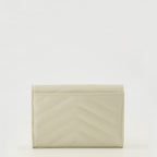 Imagen de la cartera Cassandre blanca de la marca Saint Laurent para Mujer - Temporada Primavera-Verano 2026 - Vista Trasera