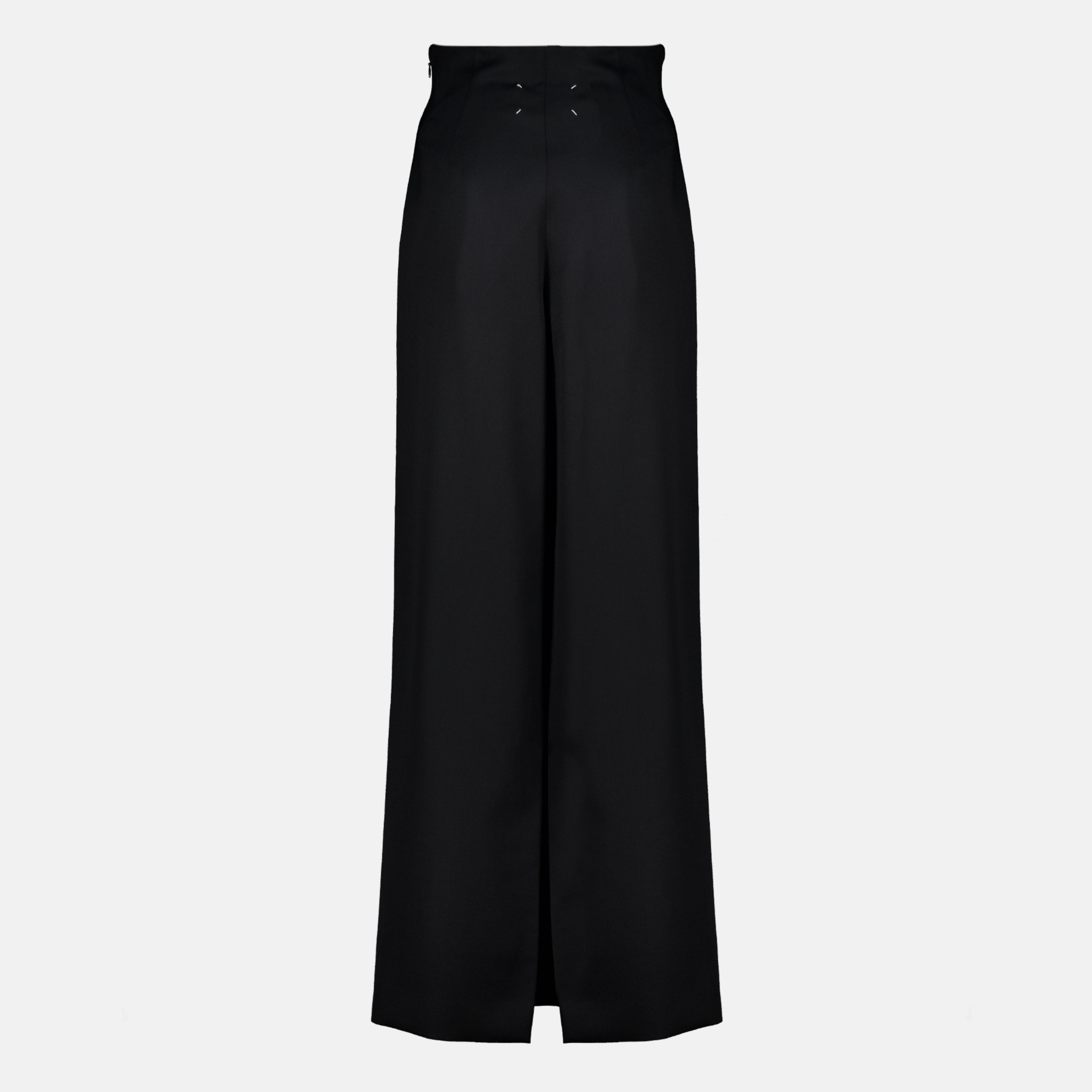 Jupes Long Black Wool Skirt Maison Margiela Noir Femme