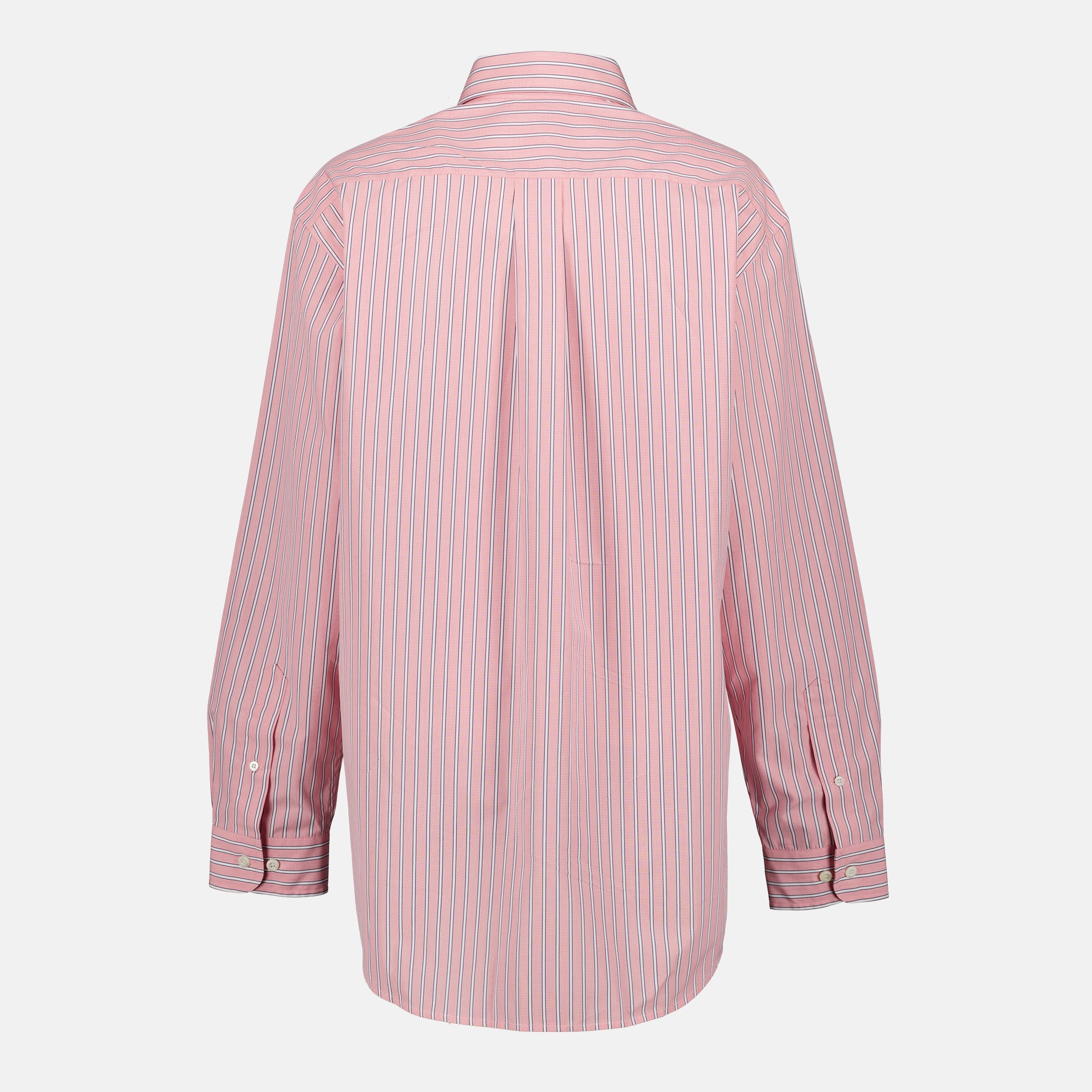 Oversized Pink Striped Poplin Shirt Miu Miu - Women – myCompañero