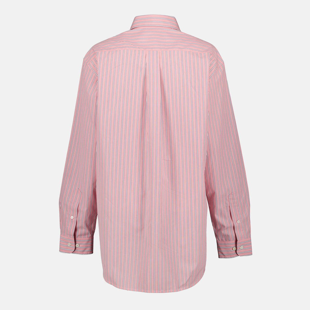 Chemises Camisa de Popeline Listrada Rosa Oversized Miu Miu Rose Femme