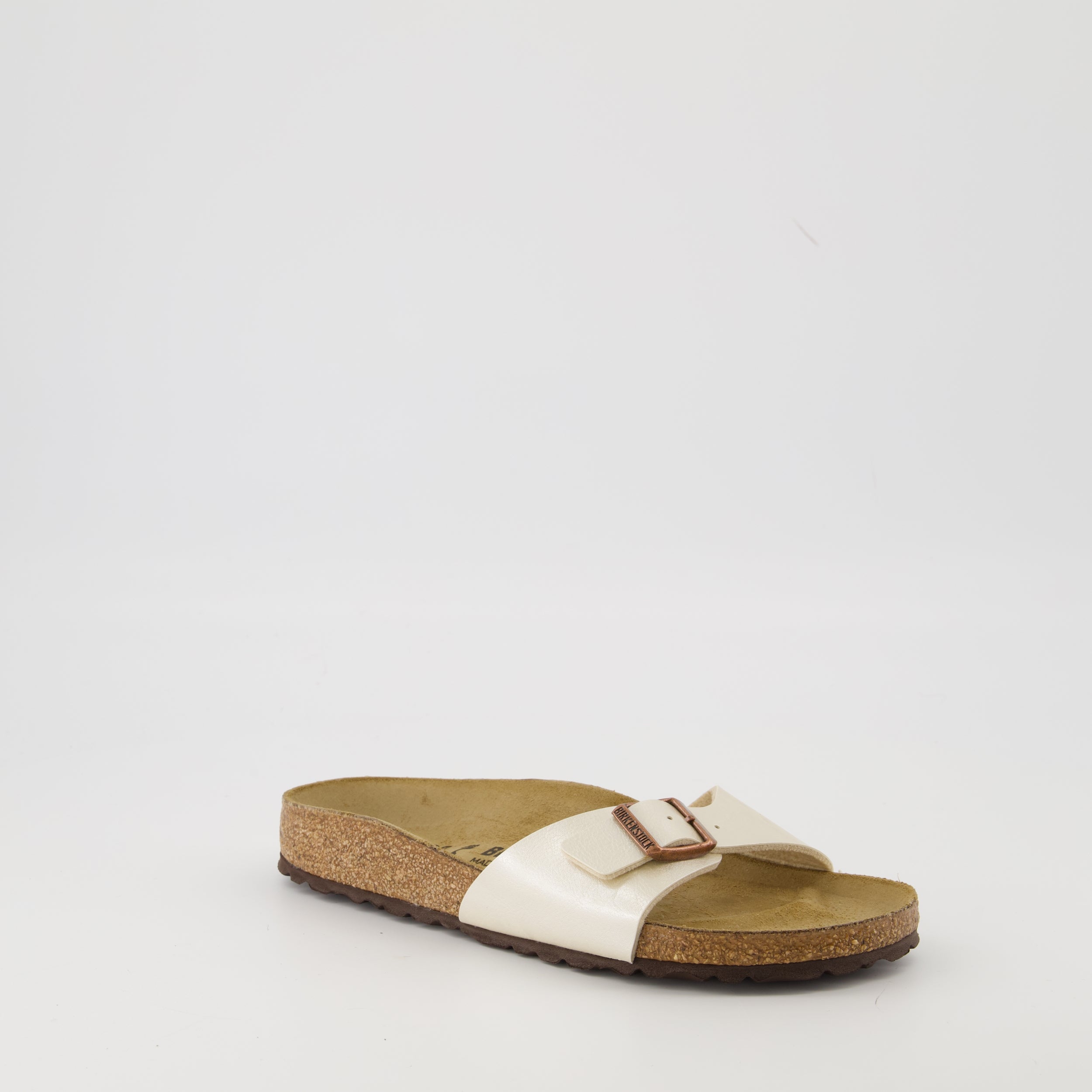 Chaussures ouvertes Sandales Madrid Birkenstock Beige Femme