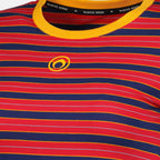T-shirts T-shirt avec logo à rayures rouge Marine Serre Rouge Femme
