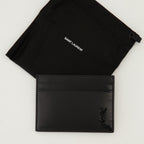 Piccola pelletteria Portacarte Tiny Cassandre Saint Laurent Nero Homme