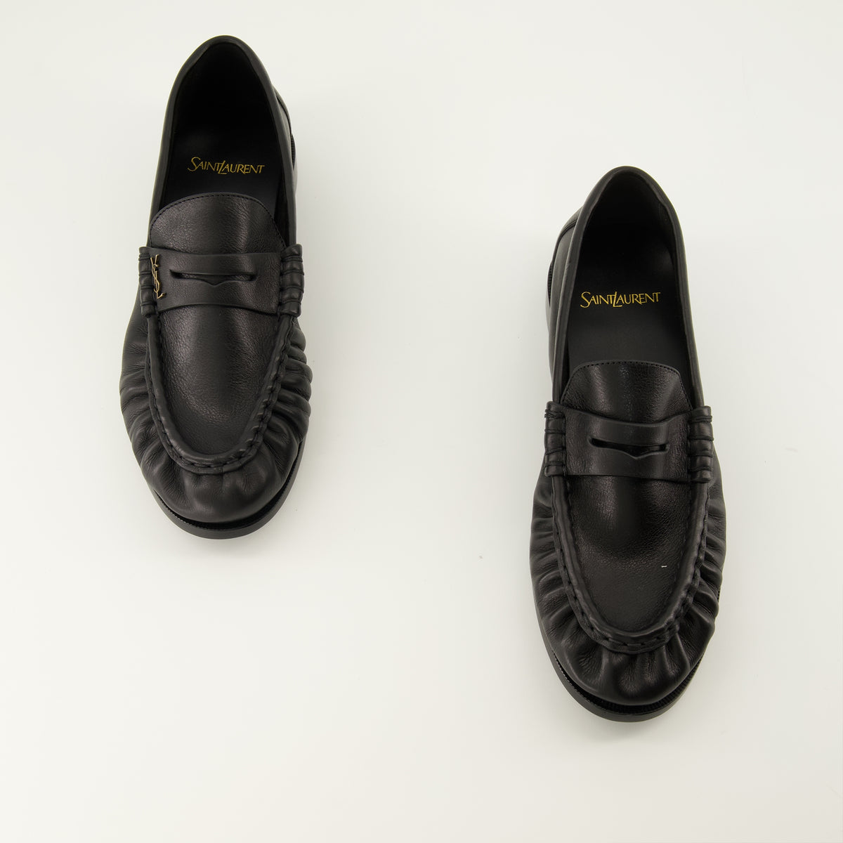 Mocassins 로퍼 섭플 블랙 로퍼 Saint Laurent Noir Femme
