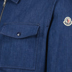 Chemises Chemise en denim Moncler Bleu foncé Homme